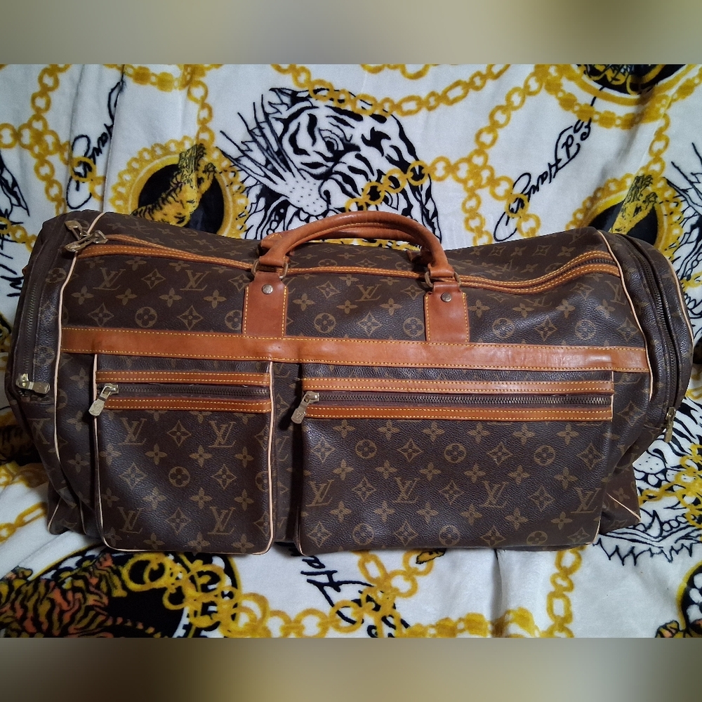 Vintage Louis Vuitton travel luggage duffle bag or weekend hold-all
